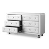 Baxton Studio Luminescence White Faux Leather Upholstered Dresser 109-5420